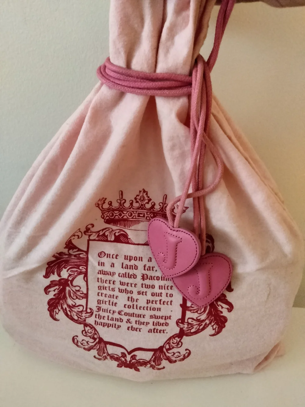Vintage Mint Green Juicy Couture Shoulder Bag with Heart Accent